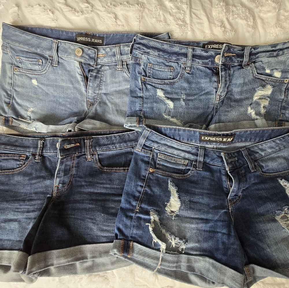 Express jean shorts